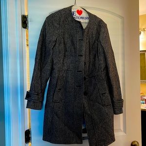 Banana Republic houndstooth coat size S